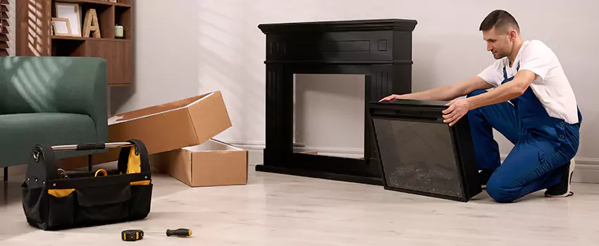 Old Rusted Metal Fireplace Repair And Replacement in Deer Park, NY